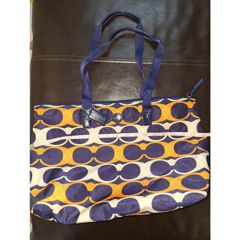 Coach Multicolor Logo Nylon Tote Bag - Picture 5 of 10